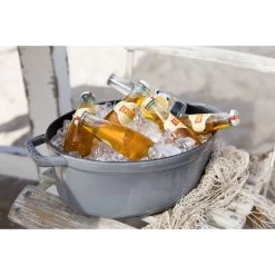 Staub Gietijzeren Braadpan 31 Cm / 5,5 L, Ovaal, Grafietgrijs -Thuis Keuken 000010999