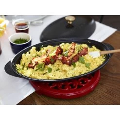 Staub Ovenschaal Met Deksel 31 Cm, Ovaal, Zwart 12 Staub Ovenschaal Met Deksel 31 Cm, Ovaal, Zwart -Thuis Keuken 000017146