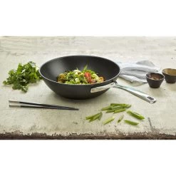 Demeyere Wok Vlakke Bodem Duraslide Titanium 30 Cm -Thuis Keuken 000022479