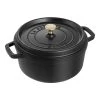 Staub Gietijzeren Braadpan 24 Cm / 3,8 L, Rond, Zwart