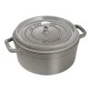 Staub Gietijzeren Braadpan 24 Cm / 3,8 L, Rond, Grafietgrijs