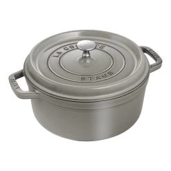 Staub Gietijzeren Braadpan 24 Cm / 3,8 L, Rond, Grafietgrijs