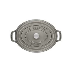Staub Gietijzeren Braadpan 31 Cm / 5,5 L, Ovaal, Grafietgrijs -Thuis Keuken 40500 236 0 2 1