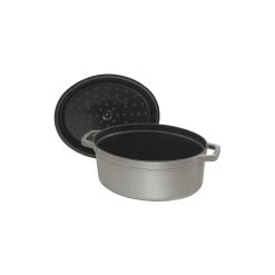 Staub Gietijzeren Braadpan 33 Cm / 6,75 L, Ovaal, Grafietgrijs -Thuis Keuken 40500 236 0 5