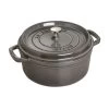 Staub Gietijzeren Braadpan 18 Cm / 1,7 L, Rond, Grafietgrijs -Thuis Keuken 40500 246 0 2