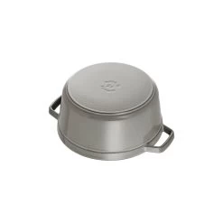 Staub Gietijzeren Braadpan 24 Cm / 3,8 L, Rond, Grafietgrijs 10 Staub Gietijzeren Braadpan 24 Cm / 3,8 L, Rond, Grafietgrijs -Thuis Keuken 40500 246 0 6