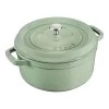 Staub Gietijzeren Braadpan 26 Cm / 5,25 L, Rond, Salie -Thuis Keuken 40505 364 1