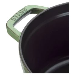Staub Gietijzeren Braadpan 26 Cm / 5,25 L, Rond, Salie -Thuis Keuken 40505 364 2