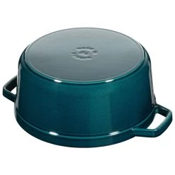 Staub Gietijzeren Braadpan 24 Cm / 3,8 L, Rond, La-mer -Thuis Keuken 40508 654 0 2