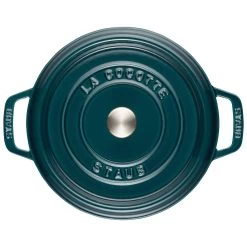 Staub Gietijzeren Braadpan 24 Cm / 3,8 L, Rond, La-mer -Thuis Keuken 40508 654 0 4