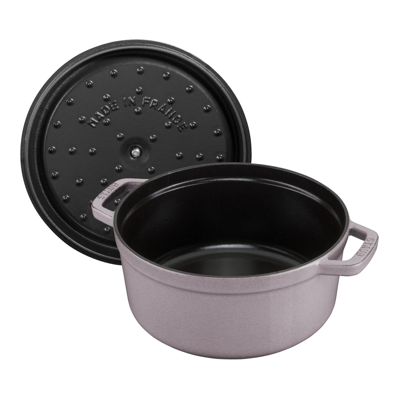 Staub Gietijzeren Braadpan 24 Cm / 3,8 L, Rond, Kersenbloesem 4 Staub Gietijzeren Braadpan 24 Cm / 3,8 L, Rond, Kersenbloesem - Afbeelding 2
