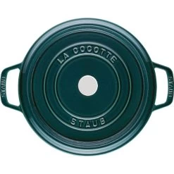 Staub Gietijzeren Braadpan 26 Cm / 5,25 L, Rond, La-mer -Thuis Keuken 40509 137 0 4