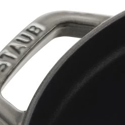 Staub Gietijzeren Braadpan 20 Cm / 2,2 L, Rond, Grafietgrijs -Thuis Keuken 40509 304 0 3