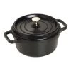 Staub Gietijzeren Braadpan 22 Cm / 2,5 L, Rond, Zwart -Thuis Keuken 40509 305 0 1