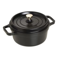 Staub Gietijzeren Braadpan 22 Cm / 2,5 L, Rond, Zwart
