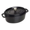Staub Gietijzeren Braadpan 29 Cm / 4,25 L, Ovaal, Zwart -Thuis Keuken 40509 315 0 1