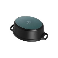 Staub Gietijzeren Braadpan 29 Cm / 4,25 L, Ovaal, Zwart -Thuis Keuken 40509 315 0 5