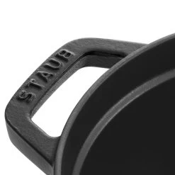 Staub Gietijzeren Braadpan 33 Cm / 6,75 L, Ovaal, Zwart -Thuis Keuken 40509 315 0 6 6