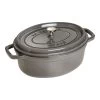 Staub Gietijzeren Braadpan 31 Cm / 5,5 L, Ovaal, Grafietgrijs -Thuis Keuken 40509 320 1