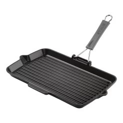 Staub Grillpan Met Schenktuit 34 X 21 Cm, Zwart