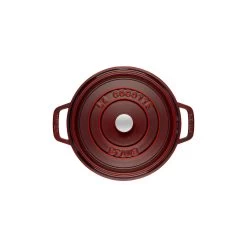 Staub Gietijzeren Braadpan 26 Cm / 5,25 L, Rond, Grenadine Rood -Thuis Keuken 40509 355 0 2