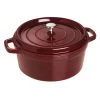 Staub Gietijzeren Braadpan 28 Cm / 6,75 L, Rond, Grenadine Rood