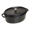Staub Gietijzeren Braadpan 37 Cm / 8 L, Ovaal, Zwart -Thuis Keuken 40509 370 0 1