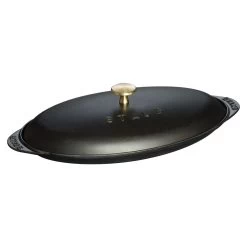 Staub Ovenschaal Met Deksel 31 Cm, Ovaal, Zwart 13 Staub Ovenschaal Met Deksel 31 Cm, Ovaal, Zwart -Thuis Keuken 40509 400 0 3