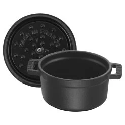 Staub Gietijzeren Braadpan 12 Cm / 400 Ml, Rond, Zwart -Thuis Keuken 40509 471 0 000000882
