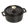 Staub Gietijzeren Braadpan 12 Cm / 400 Ml, Rond, Zwart -Thuis Keuken 40509 471 0 1