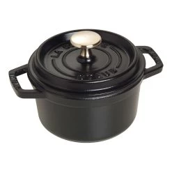 Staub Gietijzeren Braadpan 14 Cm / 800 Ml, Rond, Zwart