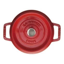 Staub Gietijzeren Braadpan 18 Cm / 1,7 L, Rond, Kersenrood