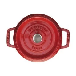 Staub Gietijzeren Braadpan 20 Cm / 2,2 L, Rond, Kersenrood