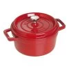 Staub Gietijzeren Braadpan 22 Cm / 2,5 L, Rond, Kersenrood -Thuis Keuken 40509 825 1