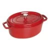 Staub Gietijzeren Braadpan 29 Cm / 4,25 L, Ovaal, Kersenrood 1 Staub Gietijzeren Braadpan 29 Cm / 4,25 L, Ovaal, Kersenrood -Thuis Keuken 40509 857 0 1