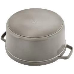Staub Gietijzeren Braadpan 30 Cm / 8,4 L, Rond, Grafietgrijs -Thuis Keuken 40509 862 0 000000885