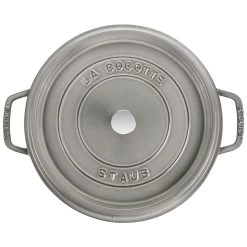 Staub Gietijzeren Braadpan 30 Cm / 8,4 L, Rond, Grafietgrijs -Thuis Keuken 40509 862 0 000000887