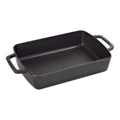 Staub Ovenschaal 30 Cm, Rechthoekig, Zwart