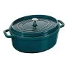 Staub Gietijzeren Braadpan 31 Cm / 5,5 L, Ovaal, La-mer -Thuis Keuken 40510 598 0 1
