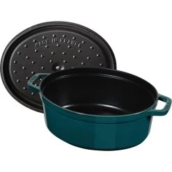 Staub Gietijzeren Braadpan 31 Cm / 5,5 L, Ovaal, La-mer -Thuis Keuken 40510 598 0 5