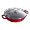 Staub Wok Met Glazen Deksel 30 Cm, Kersenrood -Thuis Keuken 40511 345 0 3