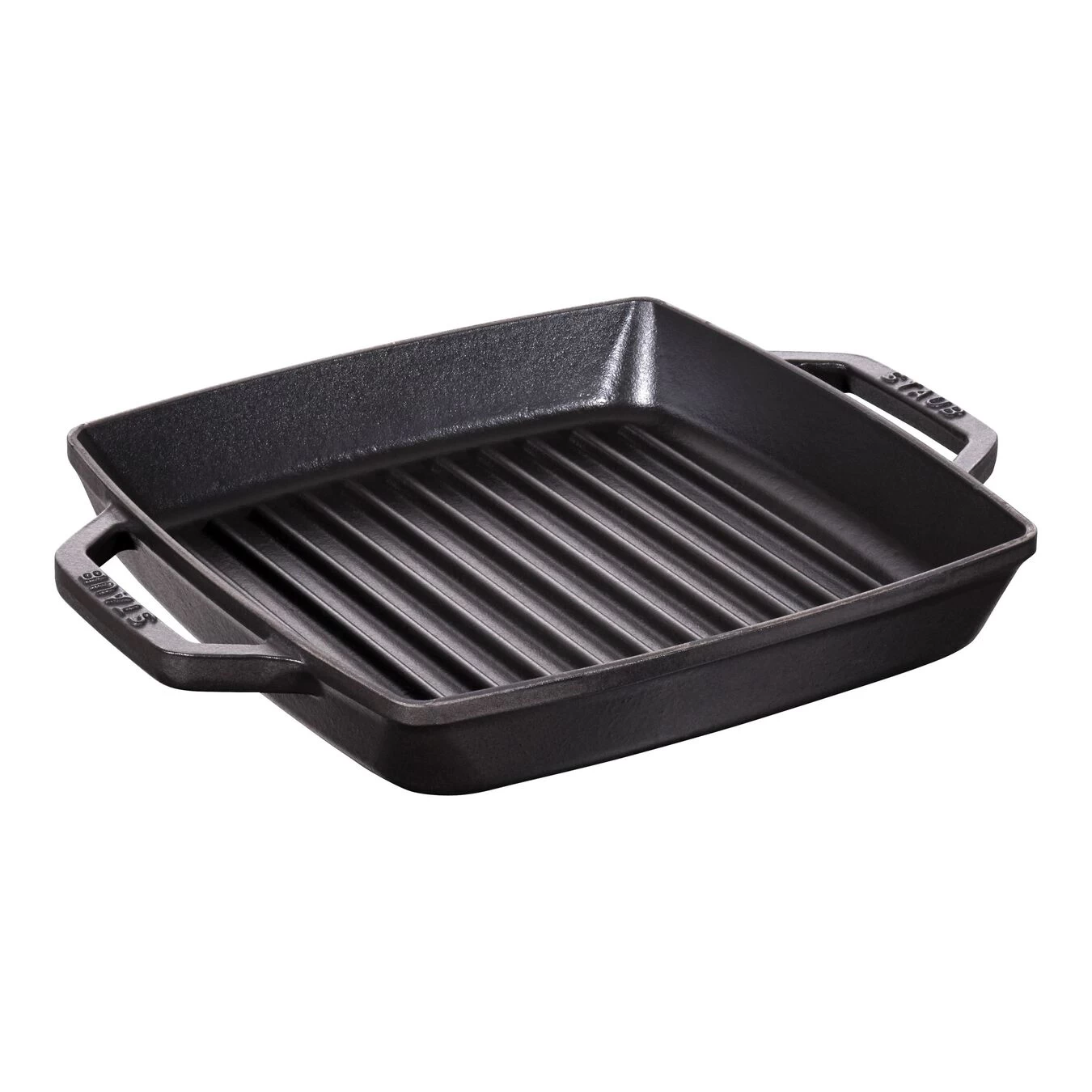 Staub Grillpan 23 X 23 Cm, Zwart 3 Staub Grillpan 23 X 23 Cm, Zwart
