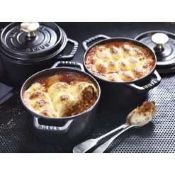 Staub Gietijzeren Braadpan 14 Cm / 800 Ml, Rond, Zwart -Thuis Keuken 424420687