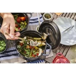 Staub Gietijzeren Braadpan 16 Cm / 1,25 L, Rond, Zwart -Thuis Keuken 424422438