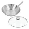 Demeyere Wok Met Glazen Deksel 30 Cm -Thuis Keuken 5412191000571 52930 NP
