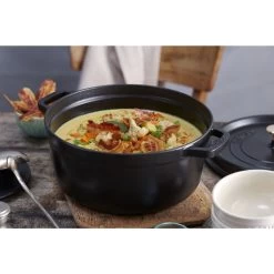 Staub Gietijzeren Braadpan 28 Cm / 6,75 L, Rond, Zwart -Thuis Keuken 750033443
